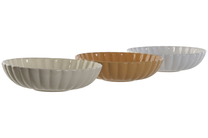 DKD Home Decor Surtido de 6 Platos de Gres Jaspeados Vintage 24 19x19x4 cm DKD Home Decor Surtido de 6 Platos de Gres Jaspeados Vintage 24 19x19x4 cm