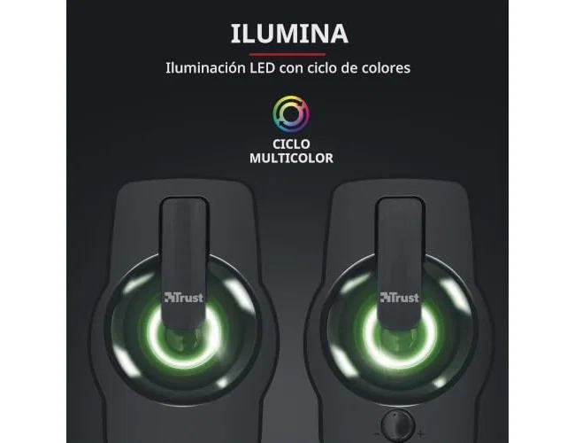 Trust Gemi Altavoces 2.0 con Iluminación LED RGB 12W Trust Gemi Altavoces 2.0 con Iluminación LED RGB 12W