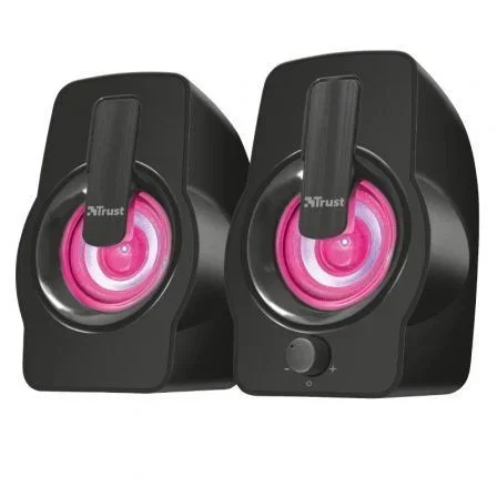 Trust Altavoces Gemi RGB 22948 / 12W / 2.0 Compactos con Iluminación LED RGB para PC y Portátil