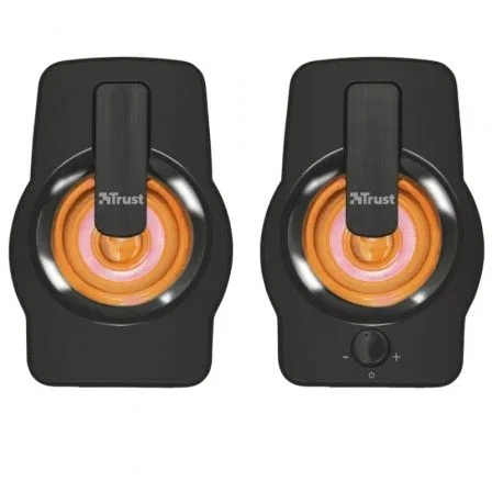 Trust Altavoces Gemi RGB 22948 / 12W / 2.0 Compactos con Iluminación LED RGB para PC y Portátil