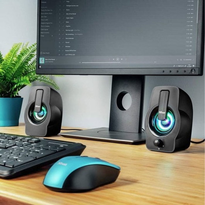 Trust Gemi Altavoces 2.0 RGB 12W Negro