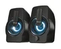 Trust Gemi Altavoces 2.0 para PC RGB, 12W (6W RMS), Negro, Alimentación USB, Cable 3.5mm, Con Control de Volumen
