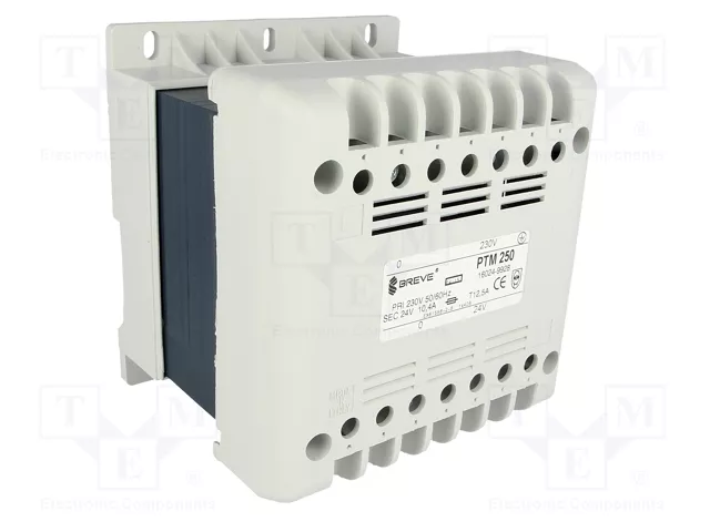 BREVE TUFVASSONS Transformador de red 250VA 230VAC/24V