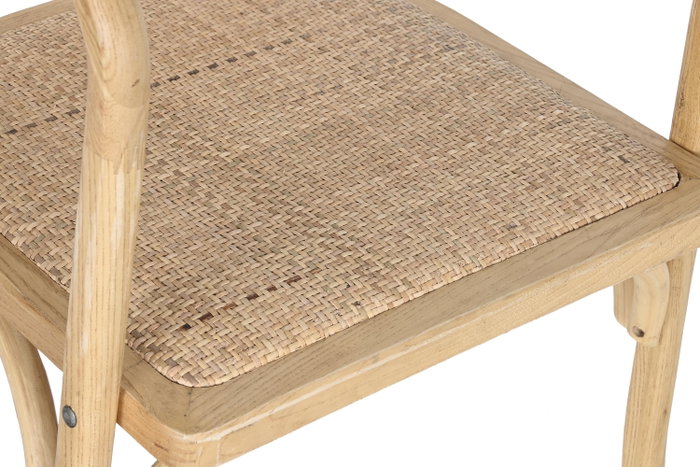 DKD Home Decor Silla Olmo Ratan Natural
