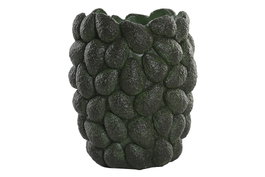 DKD Home Decor Jarrón de Cemento Aguacates Verde