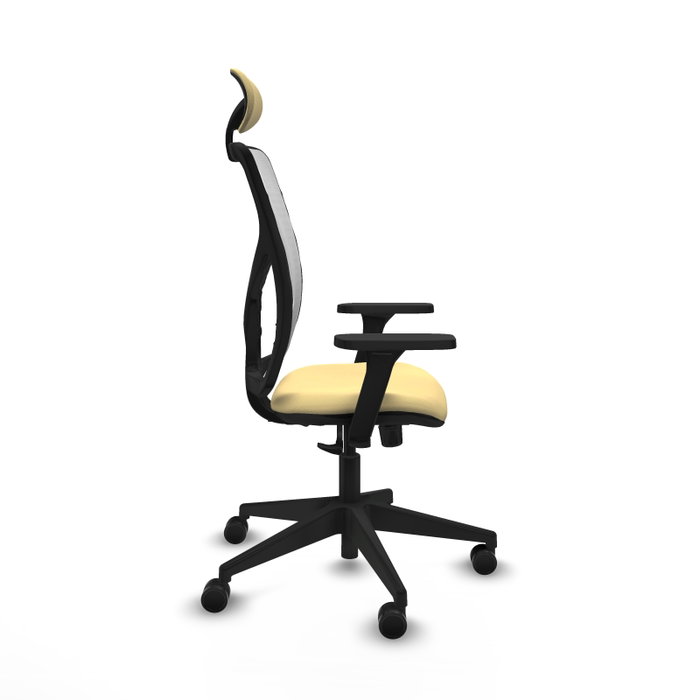 PIQUERAS Y CRESPO Silla de oficina Motilla con mecanismo Sincro, Crema y Blanco PIQUERAS Y CRESPO Silla de oficina Motilla con mecanismo Sincro, Crema y Blanco