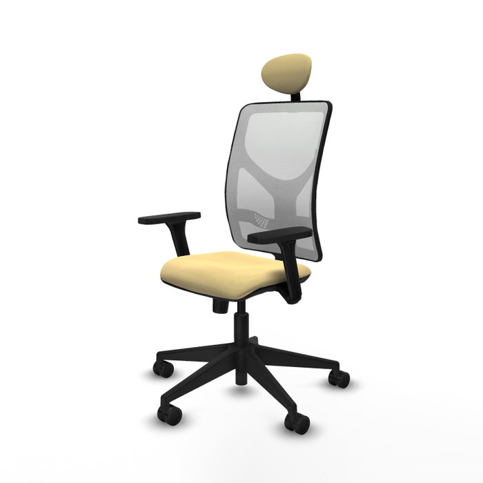 PIQUERAS Y CRESPO Silla de oficina Motilla con mecanismo Sincro, Crema y Blanco PIQUERAS Y CRESPO Silla de oficina Motilla con mecanismo Sincro, Crema y Blanco