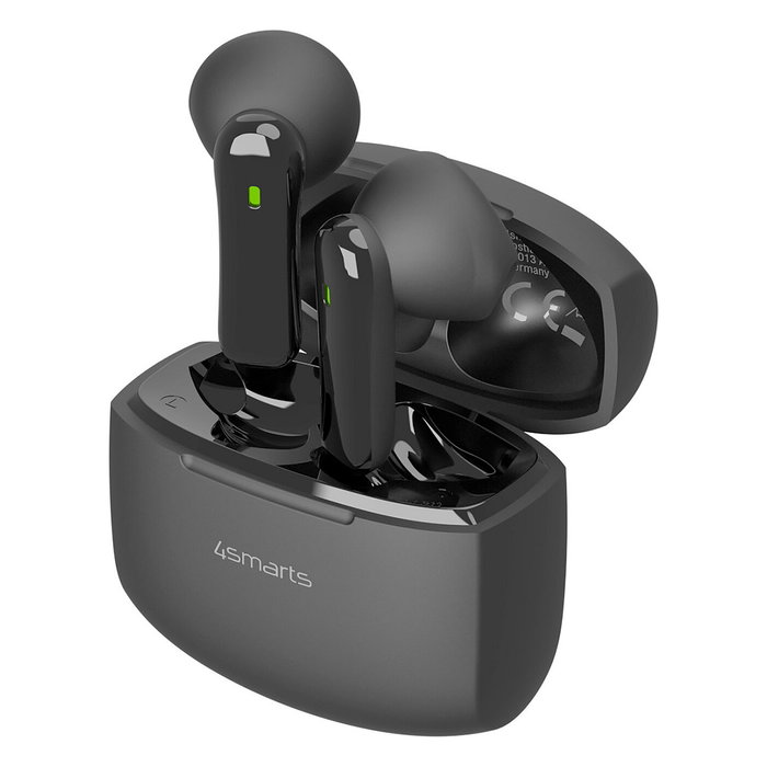 4smarts SkyBuds Air, Auriculares Inalámbricos, Color Negro