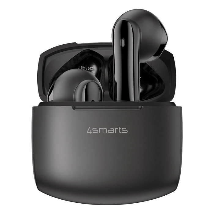 4smarts SkyBuds Air, Auriculares Inalámbricos, Color Negro