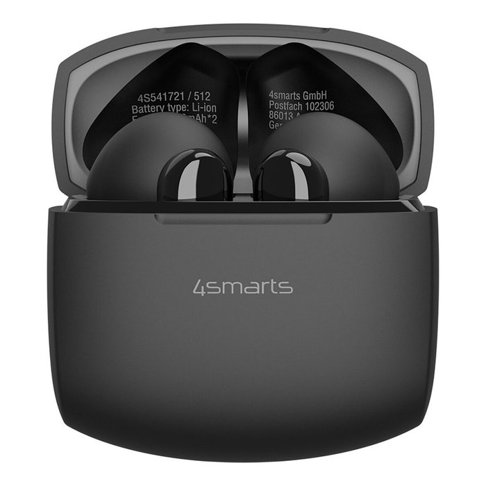 4smarts SkyBuds Air, Auriculares Inalámbricos, Color Negro