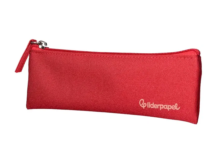 Liderpapel Estuche portatodo plano estrecho rojo