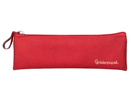 Liderpapel Estuche portatodo plano estrecho rojo
