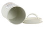 DKD Home Decor Bote Metálico para Comida de Gato Beige 900ml