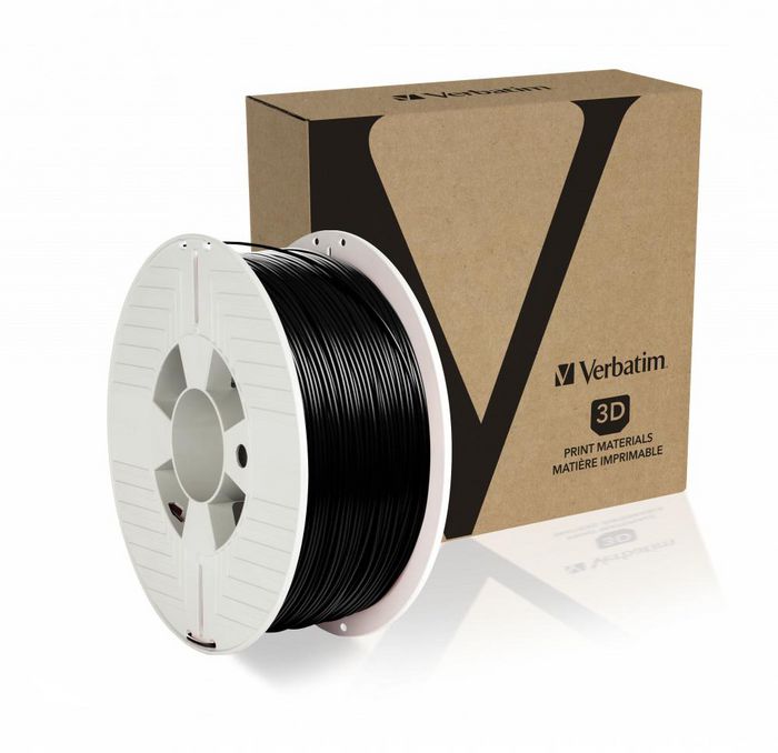 Verbatim 1.75 mm PET-G 8.1 KJ/m2 Black Filamento Verbatim 1.75 mm PET-G 8.1 KJ/m2 Black Filamento