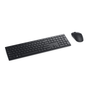 DELL Combo Teclado y Ratón Inalámbrico KM5221W - Teclado 100% Español QWERTY con Ratón Óptico - Negro