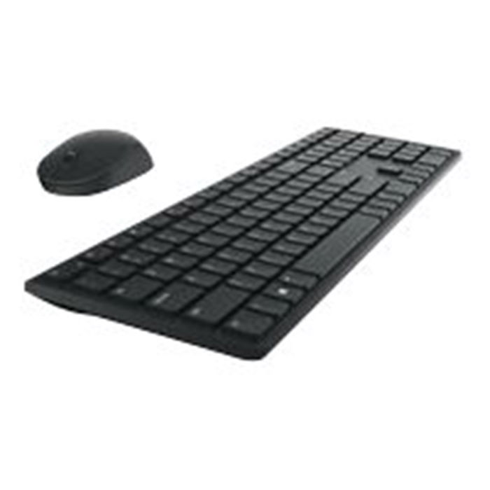 DELL Combo Teclado y Ratón Inalámbrico KM5221W - Teclado 100% Español QWERTY con Ratón Óptico - Negro
