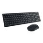 DELL Combo Teclado y Ratón Inalámbrico KM5221W - Teclado 100% Español QWERTY con Ratón Óptico - Negro
