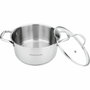 Arthur Martin Olla de 24 cm con tapa de vidrio en acero inoxidable