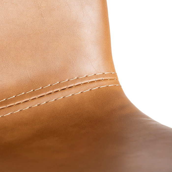 Taburete Camel Metal / Simil Piel 47 X 47 X 103 cm (Set de 2)