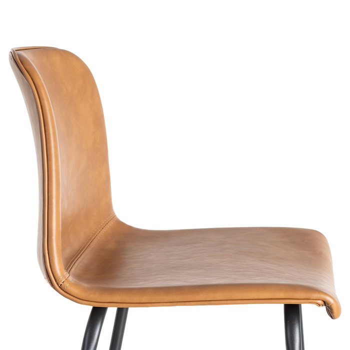 Taburete Camel Metal / Simil Piel 47 X 47 X 103 cm (Set de 2)