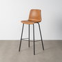 Taburete Camel Metal / Simil Piel 47 X 47 X 103 cm (Set de 2)