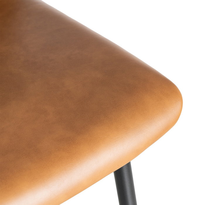 Taburete Camel Metal / Simil Piel 47 X 47 X 103 cm (Set de 2)