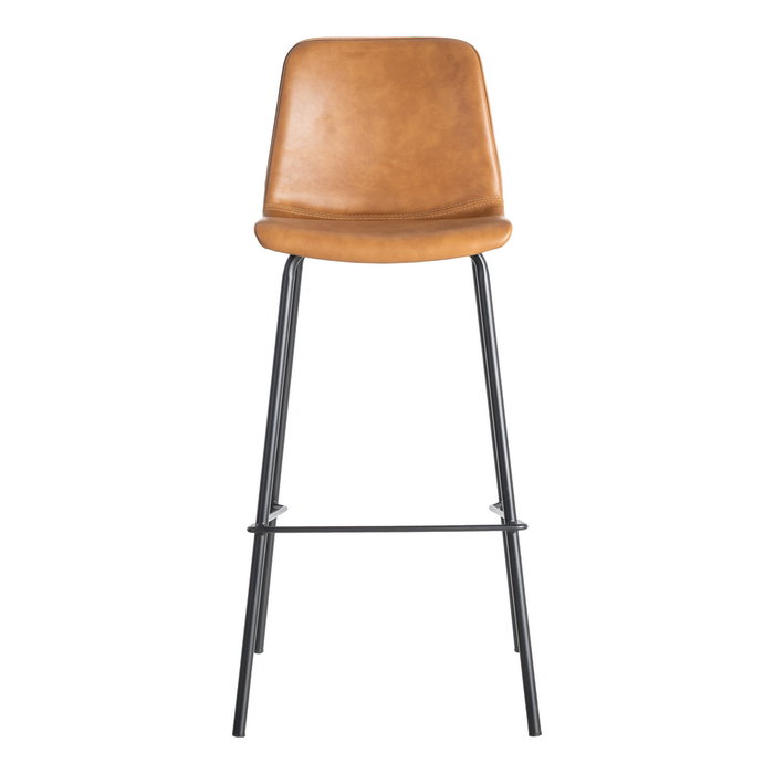 Taburete Camel Metal / Simil Piel 47 X 47 X 103 cm (Set de 2)