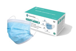 Mascarilla quirúrgica IIR azules caja de 50 unidades