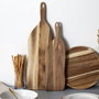 Home Deco Factory Tabla de Servir Cocooning de Madera de Acacia con Formas Sinuosas, 64x18 cm, Altura 2 cm