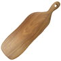 Home Deco Factory Tabla de Servir Cocooning de Madera de Acacia con Formas Sinuosas, 64x18 cm, Altura 2 cm