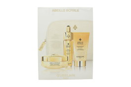 Guerlain Abeille Royale Gift Set con Crema de Día, Sérum en Aceite y Espuma Limpiadora
