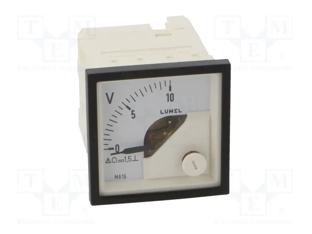 LUMEL MA16N Voltímetro Analógico para Panel 0÷10VDC