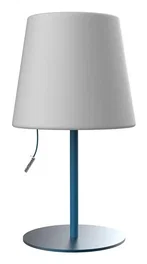Muitomas Lámpara de mesa con cordón Azul y Blanco
