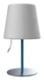 Muitomas Lámpara de mesa con cordón Azul y Blanco