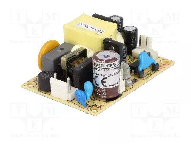 MEAN WELL EPS-15-24 Alimentador de impulso abierto 15W 24V DC