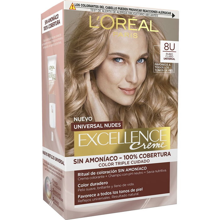 L'Oréal Paris EXCELLENCE NUDES 8u-light blonde 5 u L'Oréal Paris EXCELLENCE NUDES 8u-light blonde 5 u