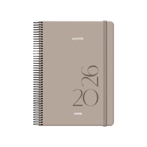 Dohe Montana Agenda Anual Espiral con Goma Beige 140x200 Dohe Montana Agenda Anual Espiral con Goma Beige 140x200