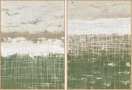 DKD Home Decor Cuadro Lienzo Pino Abstracto Surtido de 2 Unidades