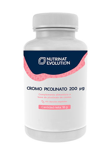 NUTRINAT EVOLUTION Cromo Picolinato 200 µg 60 cápsulas vegetales NUTRINAT EVOLUTION Cromo Picolinato 200 µg 60 cápsulas vegetales