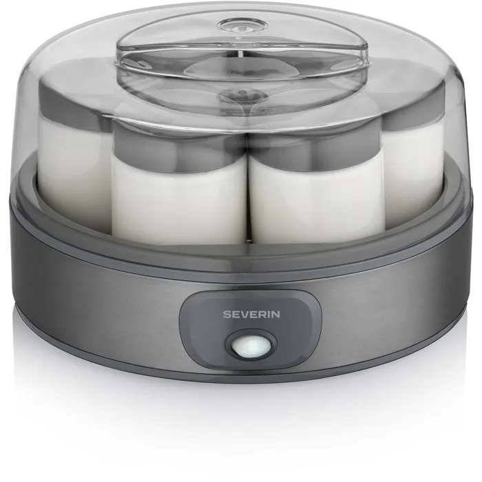 Severin Yogurtera JG3510 - 7 Tarros de Cristal de 150 ml - Sin BPA - 13 W Severin Yogurtera JG3510 - 7 Tarros de Cristal de 150 ml - Sin BPA - 13 W
