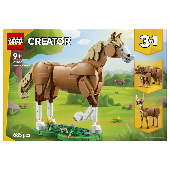 LEGO Creator 3 en 1 31166 Caballo Noble, Multicolor LEGO Creator 3 en 1 31166 Caballo Noble, Multicolor
