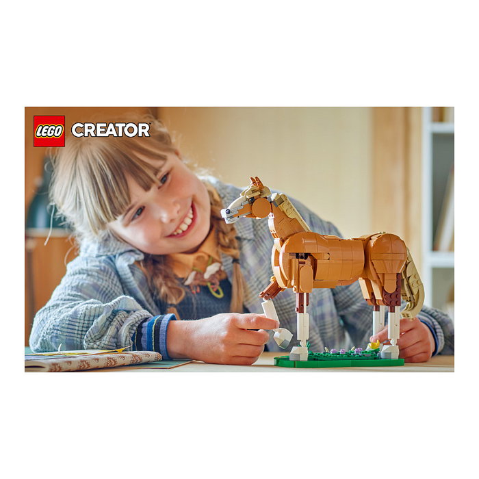 LEGO Creator 3 en 1 31166 Caballo Noble, Multicolor LEGO Creator 3 en 1 31166 Caballo Noble, Multicolor