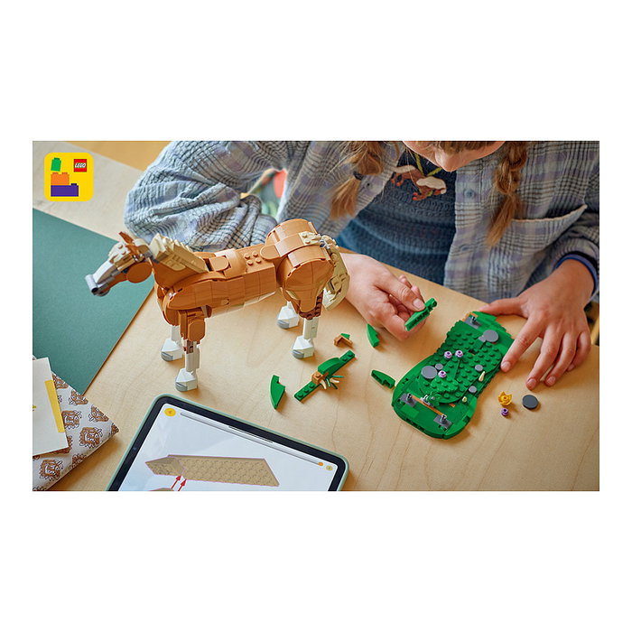 LEGO Creator 3 en 1 31166 Caballo Noble, Multicolor LEGO Creator 3 en 1 31166 Caballo Noble, Multicolor