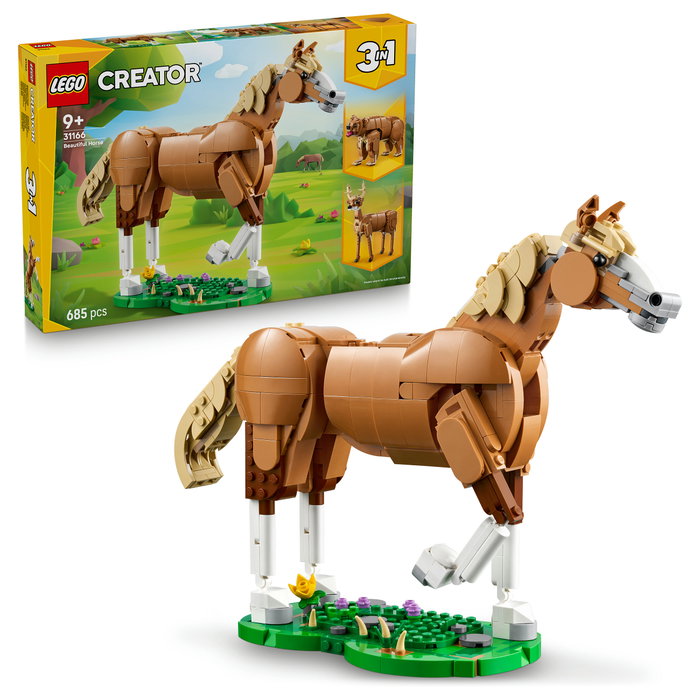 LEGO Creator 3 en 1 31166 Caballo Noble, Multicolor LEGO Creator 3 en 1 31166 Caballo Noble, Multicolor