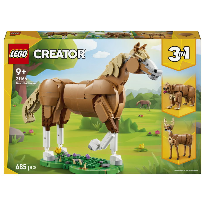 LEGO Creator 3 en 1 31166 Caballo Noble, Multicolor LEGO Creator 3 en 1 31166 Caballo Noble, Multicolor
