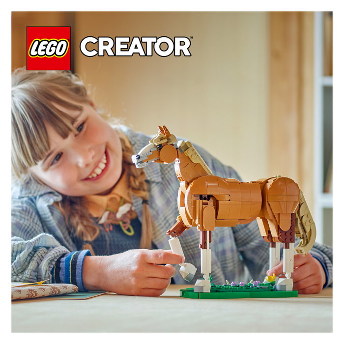 LEGO Creator 3 en 1 31166 Caballo Noble, Multicolor LEGO Creator 3 en 1 31166 Caballo Noble, Multicolor