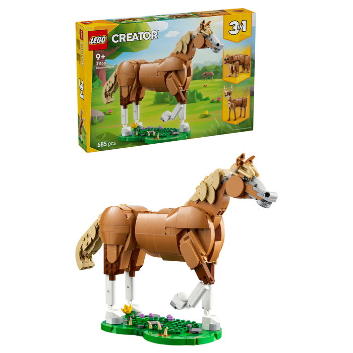 LEGO Creator 3 en 1 31166 Caballo Noble, Multicolor LEGO Creator 3 en 1 31166 Caballo Noble, Multicolor