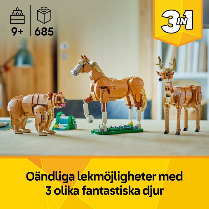 LEGO Creator 3 en 1 31166 Caballo Noble, Multicolor LEGO Creator 3 en 1 31166 Caballo Noble, Multicolor