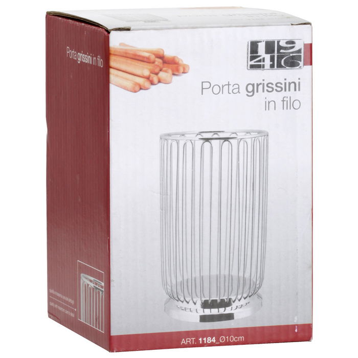 1946 Panera Palitos Acero Inoxidable Diámetro 10 cm Altura 15 cm