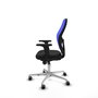 PIQUERAS Y CRESPO Silla de Oficina Jorquera con Mecanismo Sincro Azul y Negro